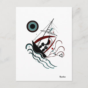 Blue Postcard
