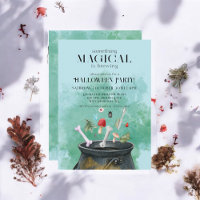 Blue Potions & Spells Witches Cauldron Halloween