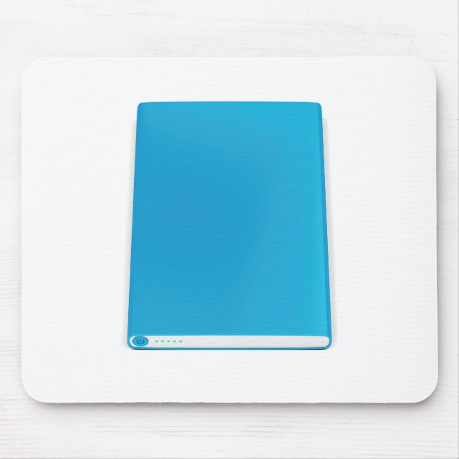 Blue power bank mouse pad (Front)