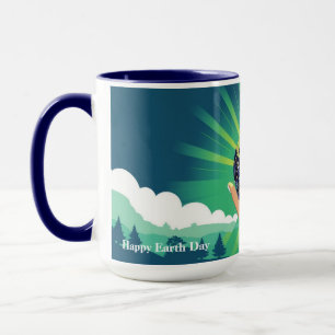 Blue Power Earth Day Vibes Mug