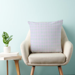 Blue Praire Plaid Cushion