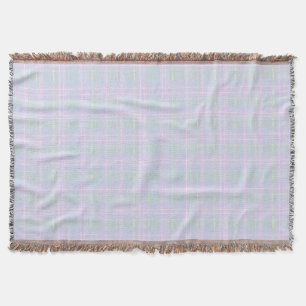 Blue Praire Plaid Throw Blanket