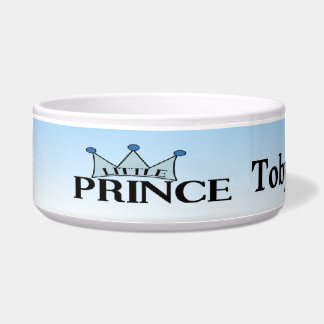 Blue Prince personalised Crown Dog Bowl