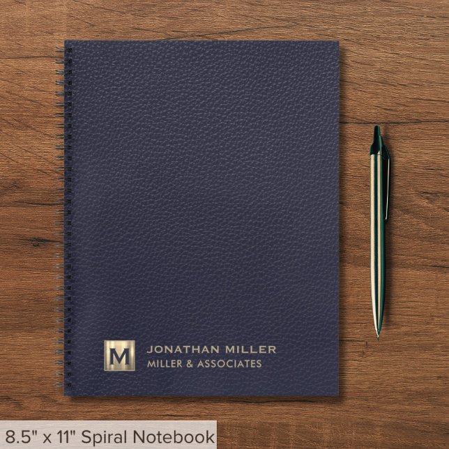 Blue Professional Luxury Initial Logo Notebook (Creator Uploaded)