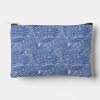Blue psychedelic accessory bag