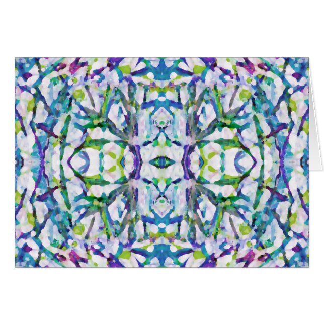 Blue Psychedelic Pattern (Front Horizontal)