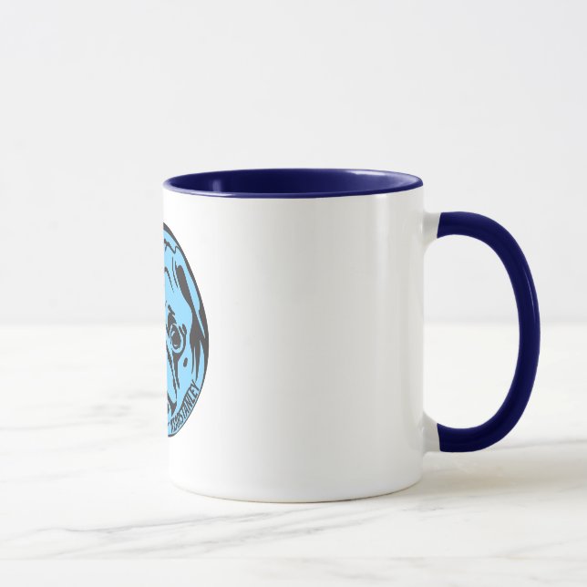 Blue Pug Mug (Right)