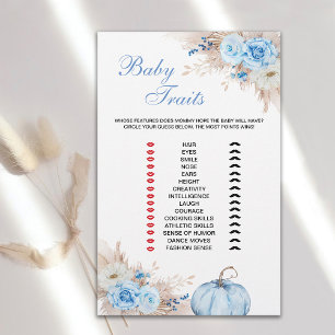 Blue Pumpkin Baby Traits Game