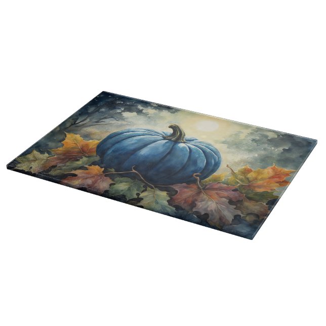 Blue Pumpkin -  Cutting Board (Corner)