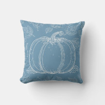Blue Pumpkin Fall Autumn Thanksgiving Halloween