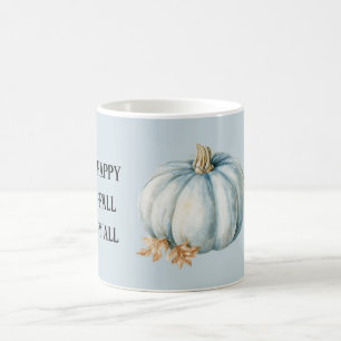 Blue Pumpkin Happy Fall Y'all Coffee Mug