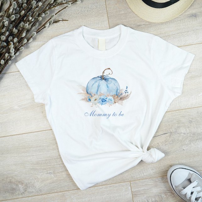 Blue Pumpkin Mummy to be T-Shirt (Creator Uploaded)