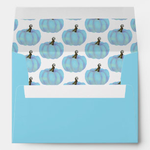 Blue Pumpkin Pattern Envelope