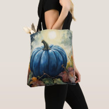 Blue Pumpkin - Tote Bags