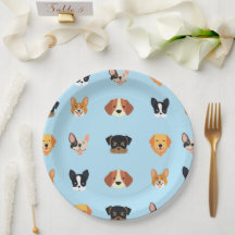 Blue Puppies Dog Birthday  