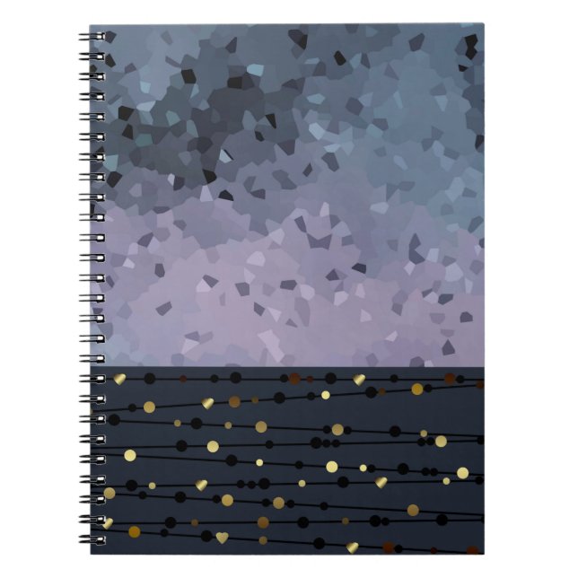 Blue-purple, abstraction notebook (Front)