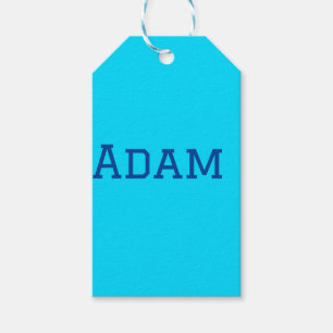 Blue purple add name text back to school message s gift tags