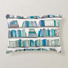 Blue & Purple Books Reversible Cushion