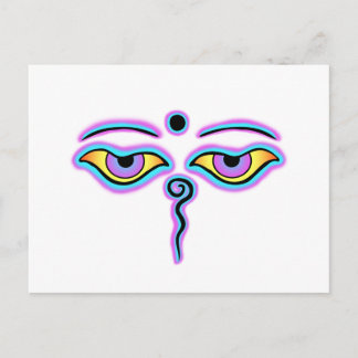 Blue & Purple Buddha Eyes.png Postcard