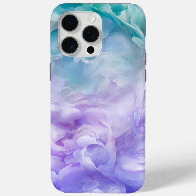 Blue & purple cloud swirl Case-Mate iPhone case (Back)