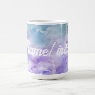 Blue & purple cloud swirl coffee mug