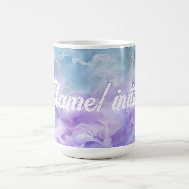 Blue & purple cloud swirl coffee mug (Center)