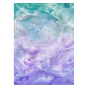 Blue & purple cloud swirl tablecloth