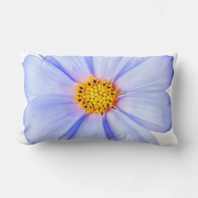 Blue Purple Daisy Customised Daisies Template Lumbar Cushion (Front)