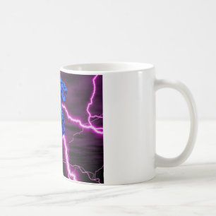 blue / purple dragon coffee mug
