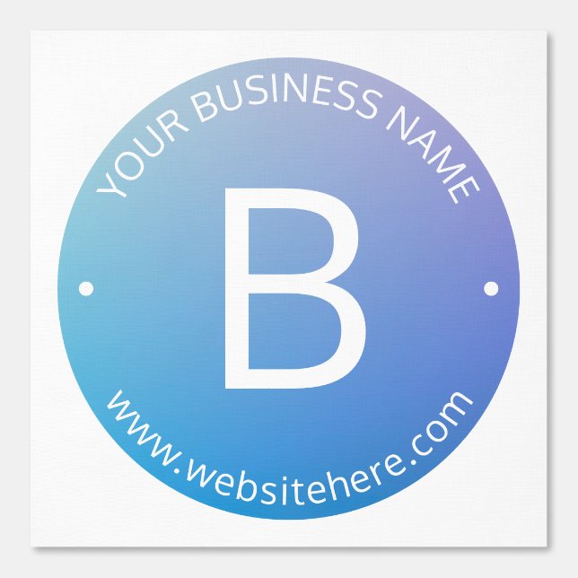 Blue & Purple Fading Ombre with Editable Text Wallpaper (Front)