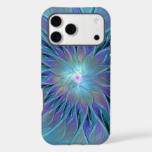 Blue Purple Flower Dream Abstract Fractal Art