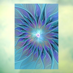 Blue Purple Flower Dream Abstract Fractal Art