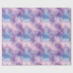 Blue Purple Galaxy Texture Wrapping Paper