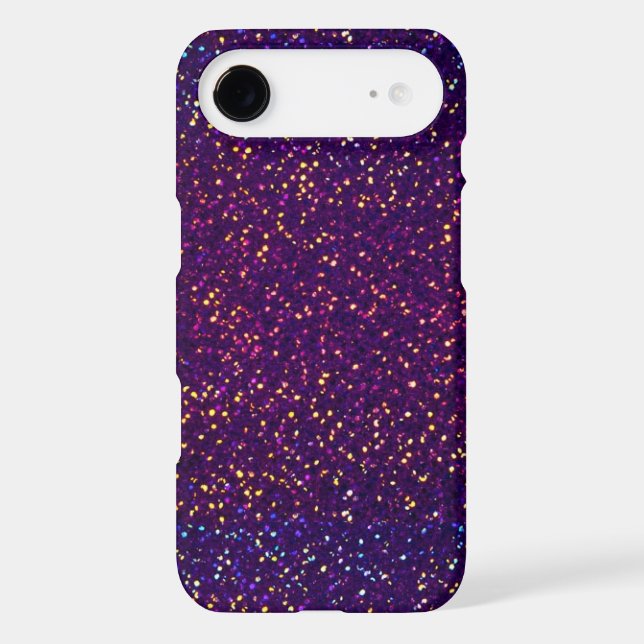 Blue Purple Glitter pattern iPhone 6 Plus Case (Back)