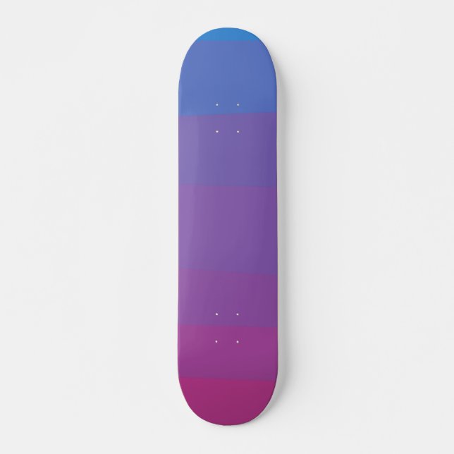 Blue purple gradient Skateboard (Front)