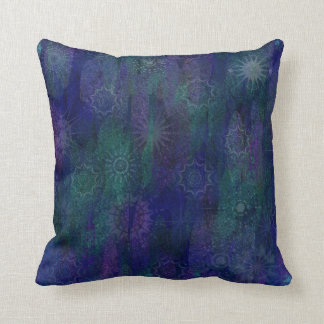 Blue Purple Green Cushion