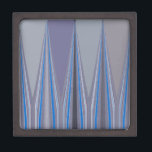 Blue, Purple, Grey Chevron Art Print Keepsake Box<br><div class="desc">Blue, Purple, Grey Chevron Art Print Transform your space with our Blue, Purple, Grey Chevron Art Print. This modern geometric design features a striking chevron pattern in varying shades of blue, purple, and grey. The bold lines and vibrant colours create a dynamic visual impact, making it a perfect addition to...</div>