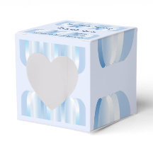 Blue Purple Heart Favour Box