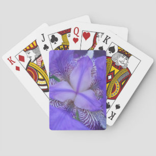 Blue Purple Iris Flower Playing Cards