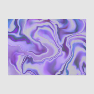Blue & Purple Marble Digital Abstract Tissue Paper