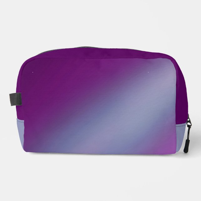 Blue Purple moonlight ombre effect  Dopp Kit (Front)
