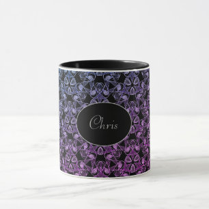 Blue Purple Pink Abstract design Mug