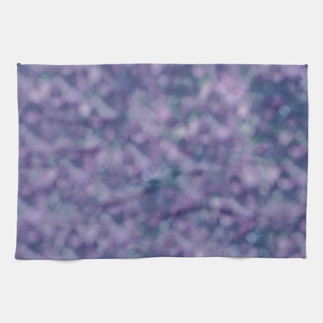 Blue Purple Pink Trendy Cool Chic Tea Towel (Horizontal)