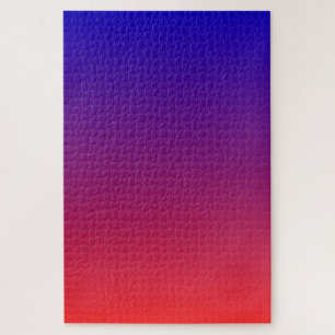 Blue Purple Red Ombre Jigsaw Puzzle