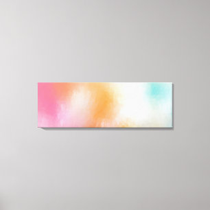 Blue Purple Red Pink Yellow Green Colourful Modern Canvas Print