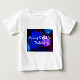 Blue Purple Rose Baby T-Shirt