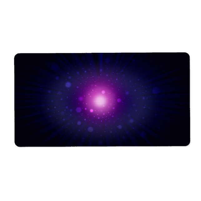 Blue Purple Space Galaxy Stars Abstract (Front)