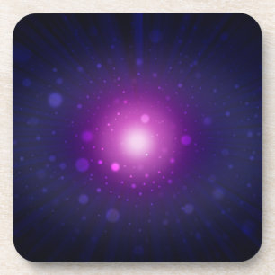 Blue Purple Space Galaxy Stars Abstract Coaster