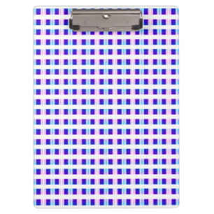 blue & purple striped electric retro  clipboard