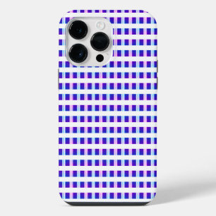 blue & purple striped electric retro  iPhone 14 pro max case